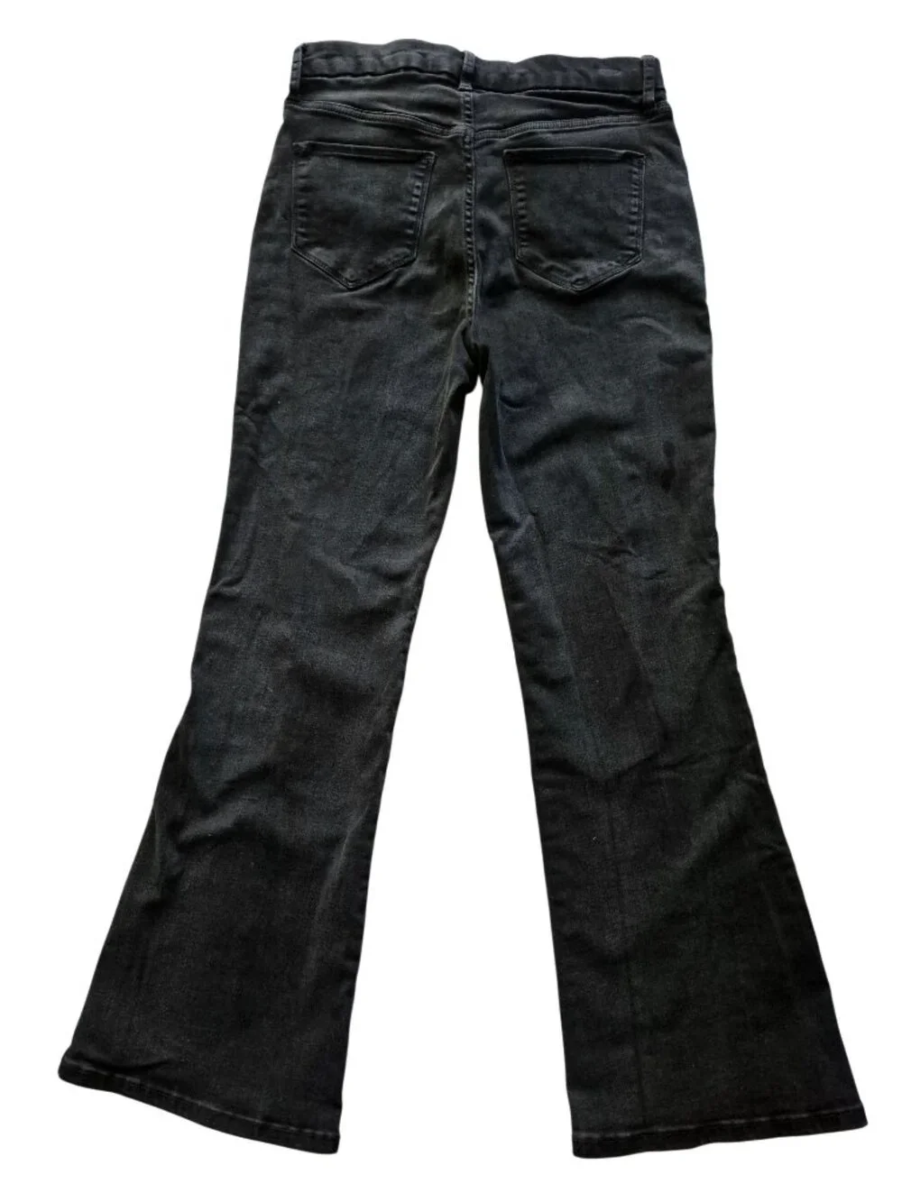 Ryegrass High-Waisted Flare Front Seam Black Jeans Size 10